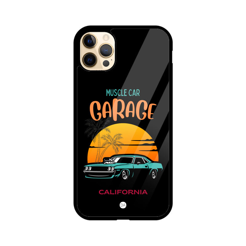 Muscle Car Black Design Case For iPhone