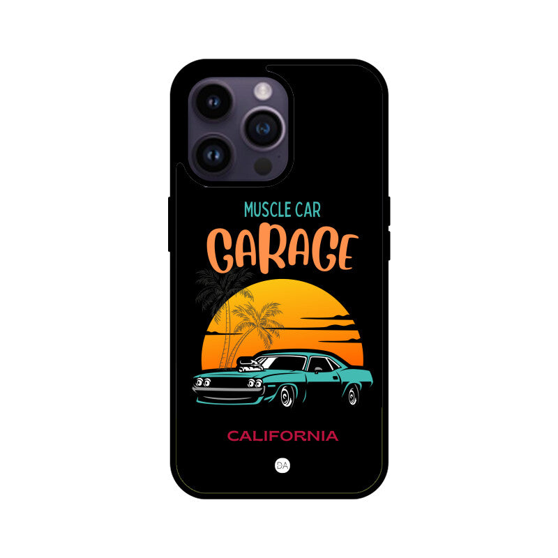 Muscle Car Black Design Case For iPhone