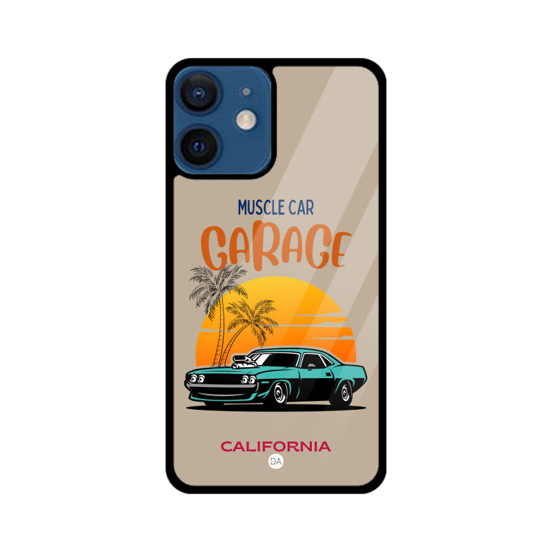 Muscle Car Beige Design Case For iPhone