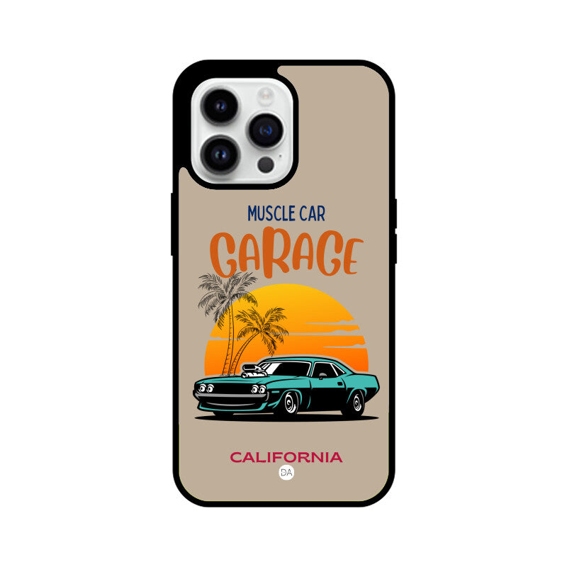 Muscle Car Beige Design Case For iPhone