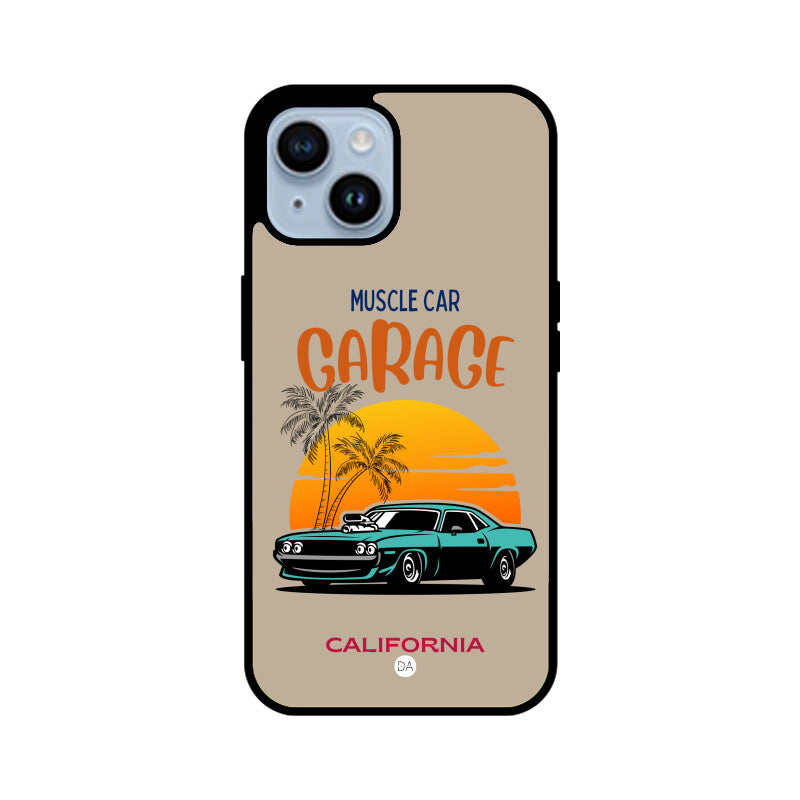 Muscle Car Beige Design Case For iPhone