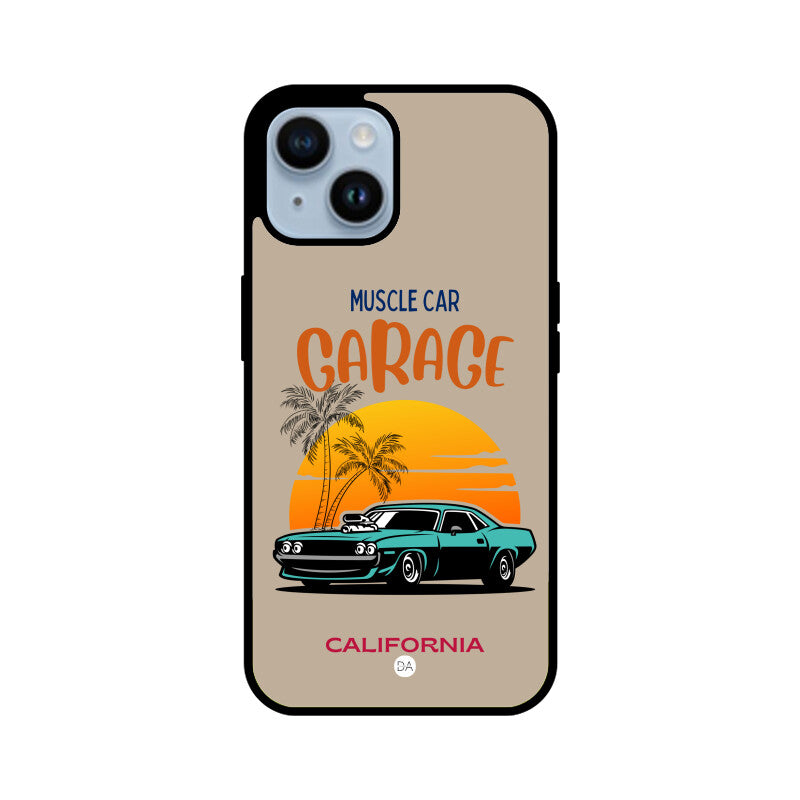 Muscle Car Beige Design Case For iPhone