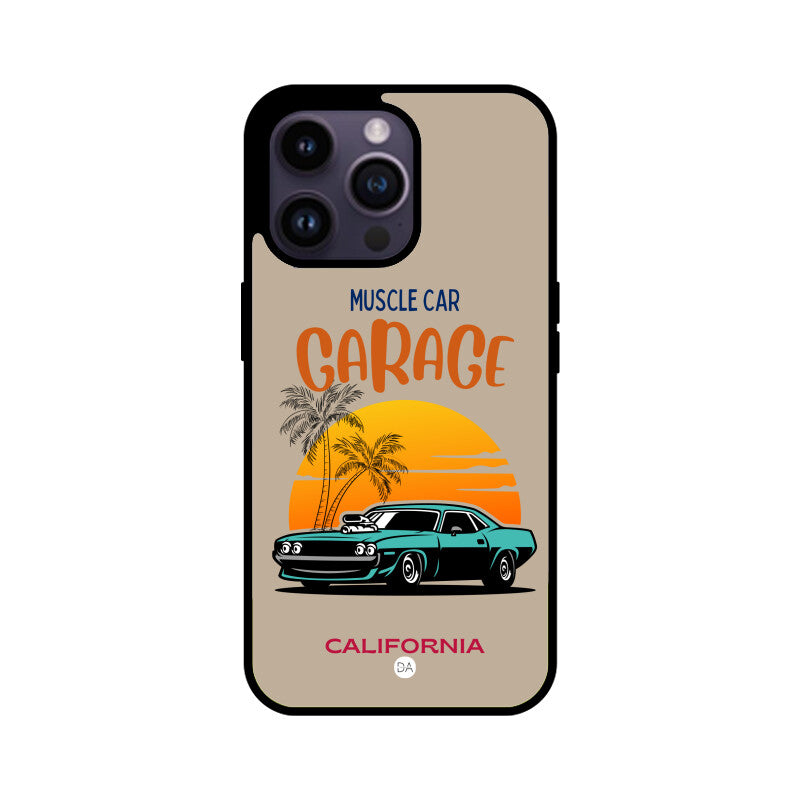 Muscle Car Beige Design Case For iPhone