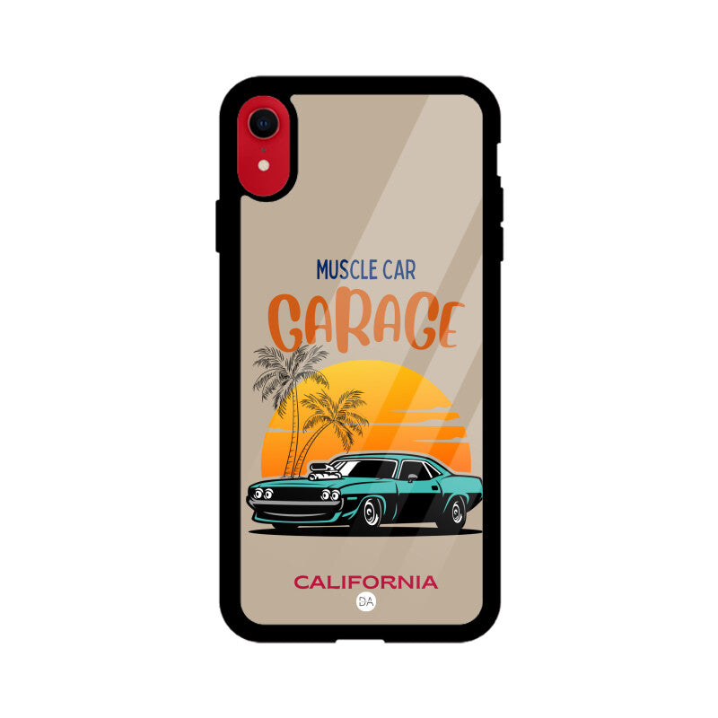 Muscle Car Beige Design Case For iPhone