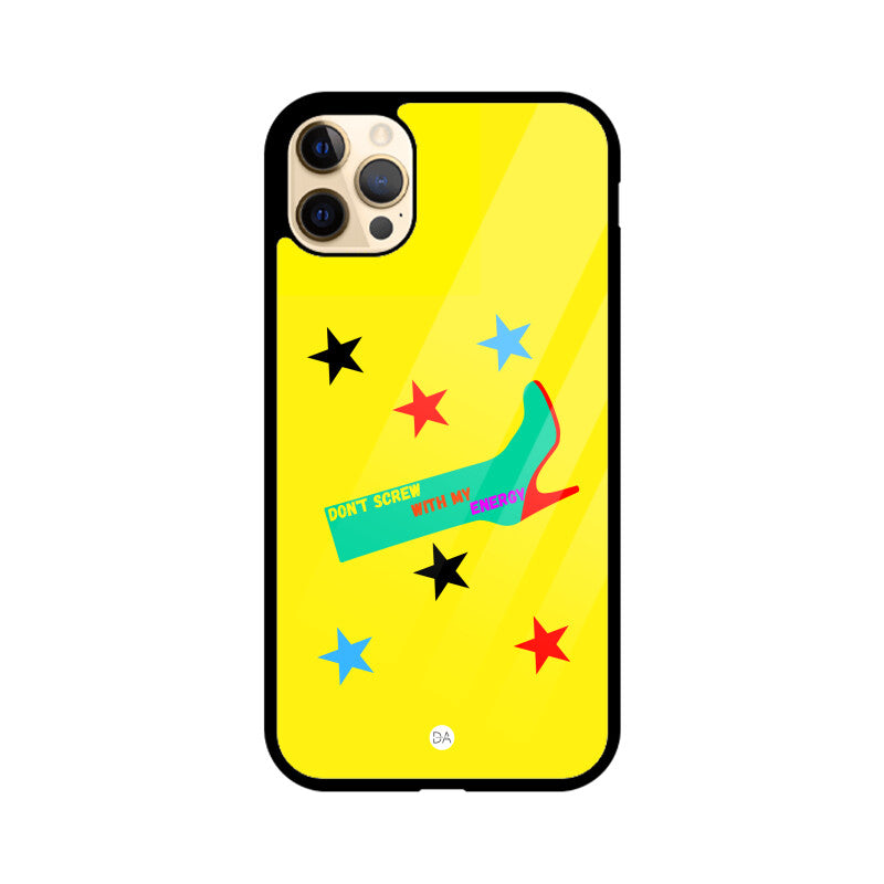 Energy Quote Yellow Design Case Cover For iPhone | Dhukeri Arts