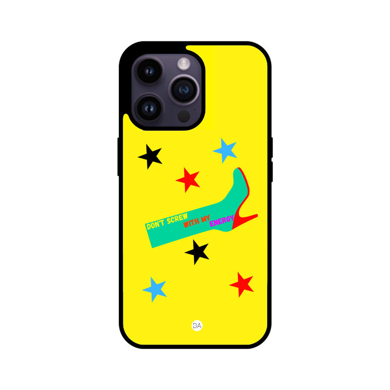 Energy Quote Yellow Design Case Cover For iPhone | Dhukeri Arts