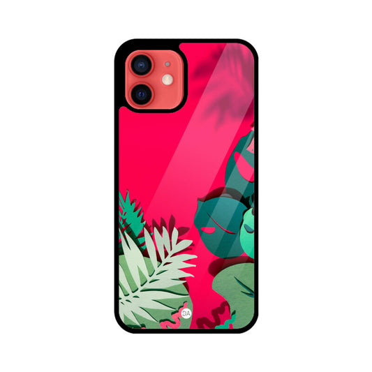 Painting Leaves Red Design Case For iPhone