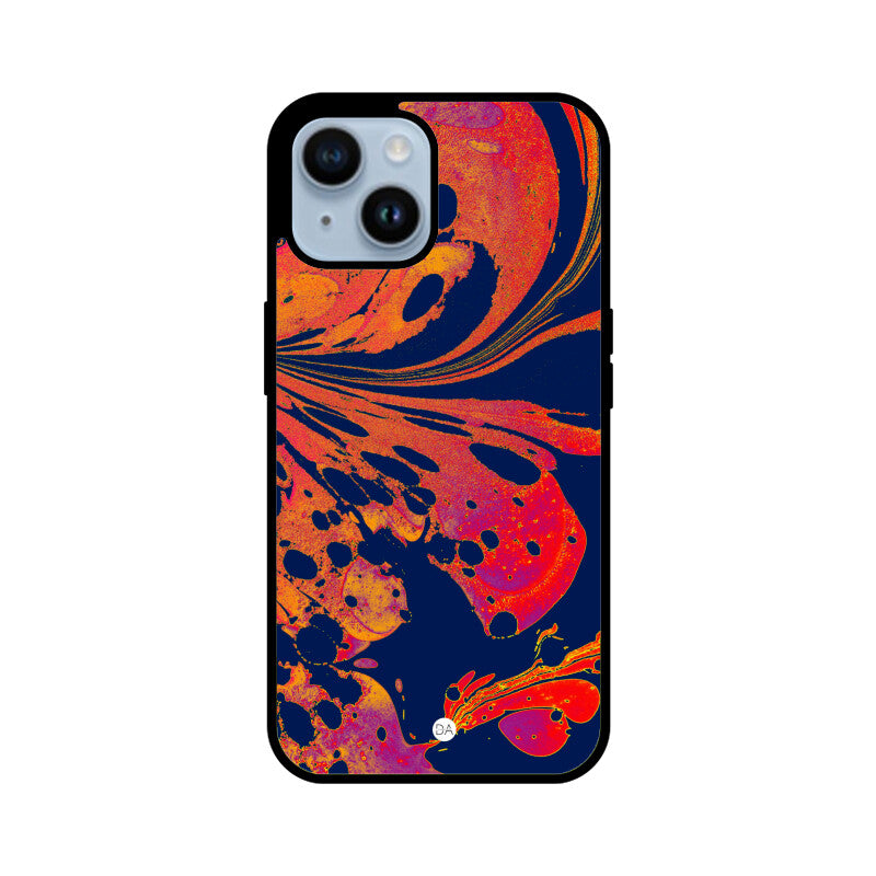 Painting Red Blue Design Case For iPhone