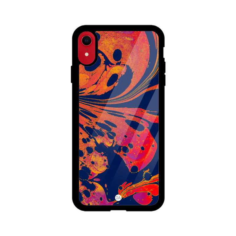 Painting Red Blue Design Case For iPhone