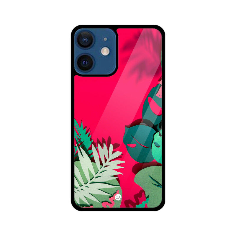 Painting Leaves Red Design Case For iPhone