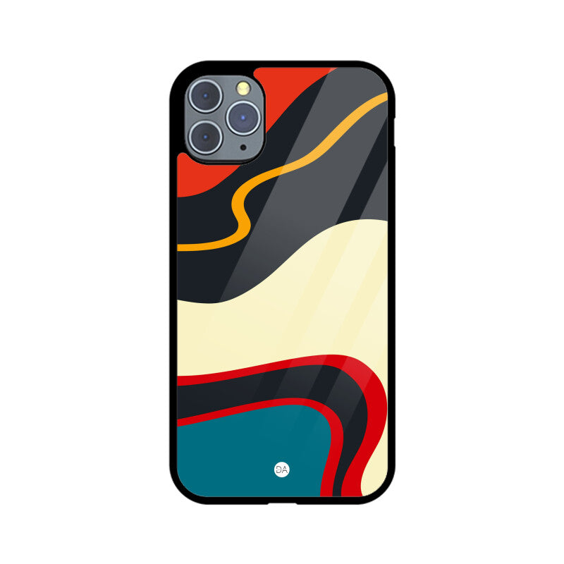 Abstract Midnight Black Design Case For iPhone