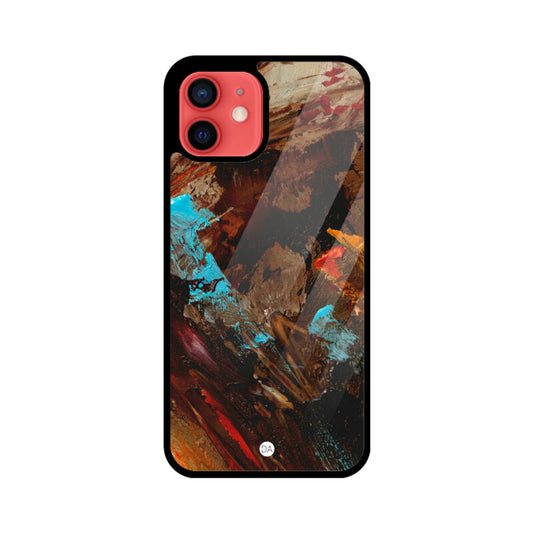 Painting Canvas Brown Design Case For iPhone