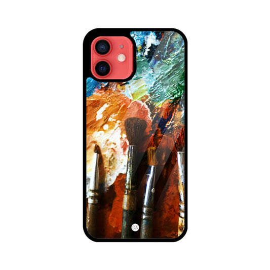 Canvas Painting Brush Design Case Cover For iPhone | Dhukeri Arts