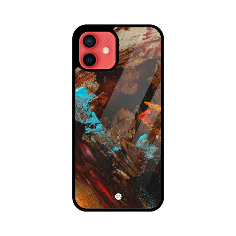 Painting Canvas Brown Design Case For iPhone