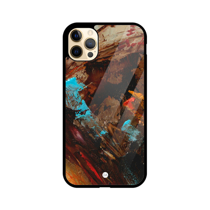 Painting Canvas Brown Design Case For iPhone