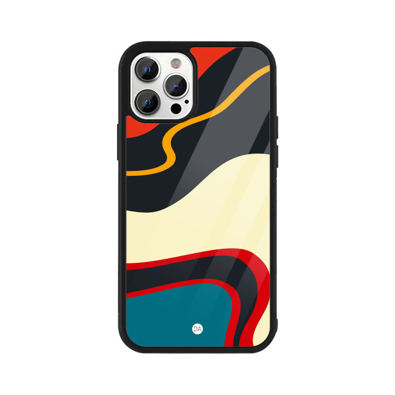 Abstract Midnight Black Design Case For iPhone