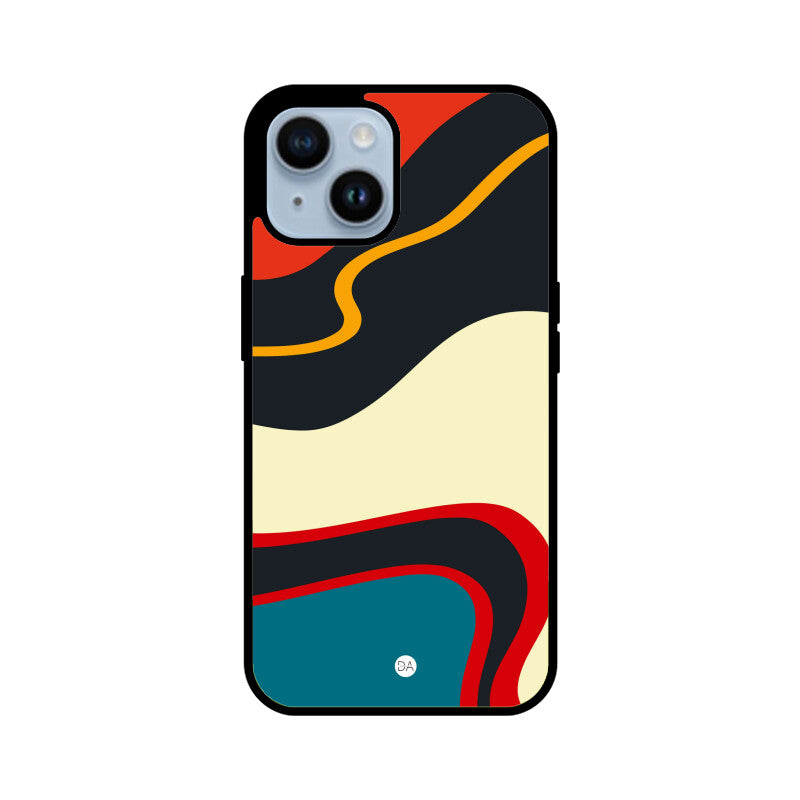 Abstract Midnight Black Design Case For iPhone