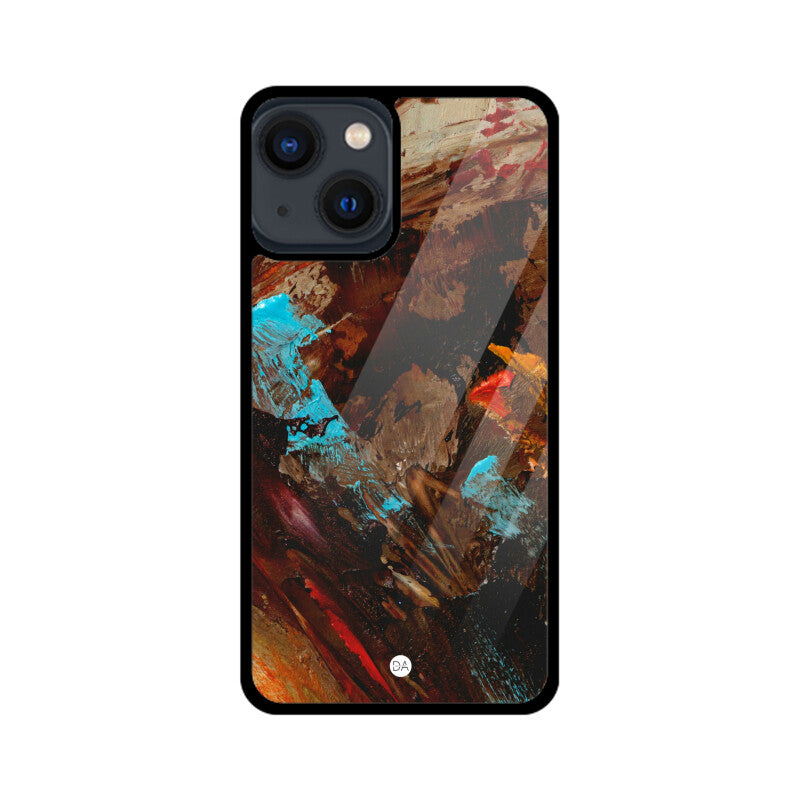 Painting Canvas Brown Design Case For iPhone