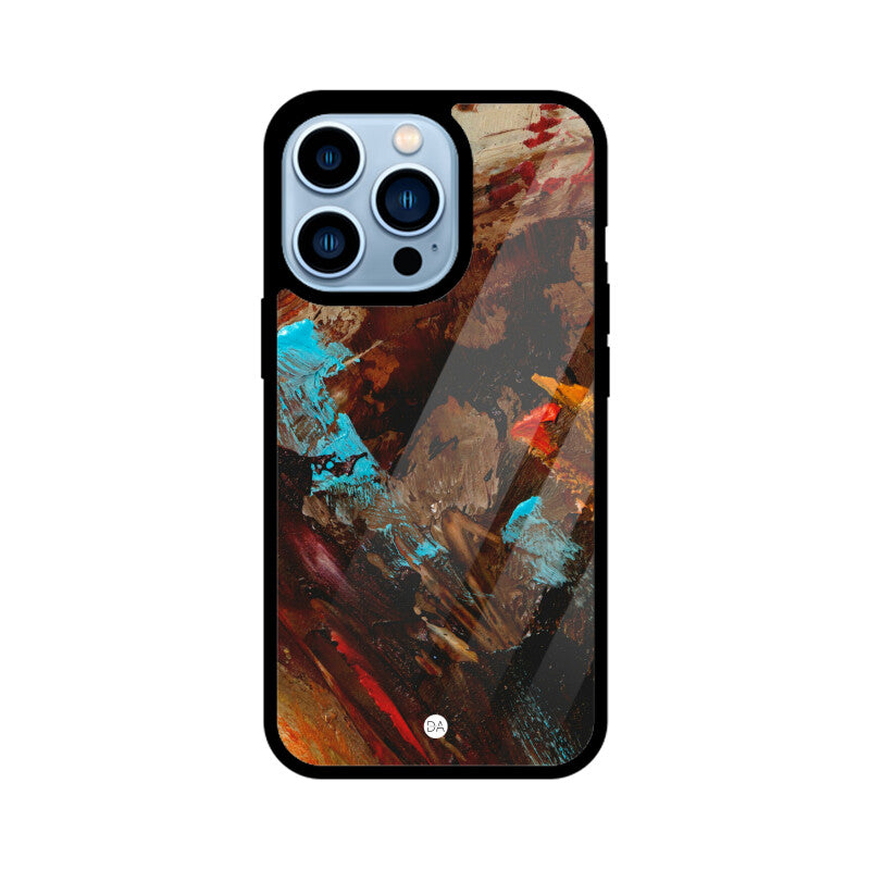 Painting Canvas Brown Design Case For iPhone