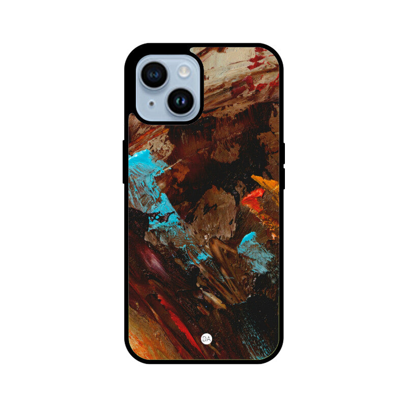 Painting Canvas Brown Design Case For iPhone