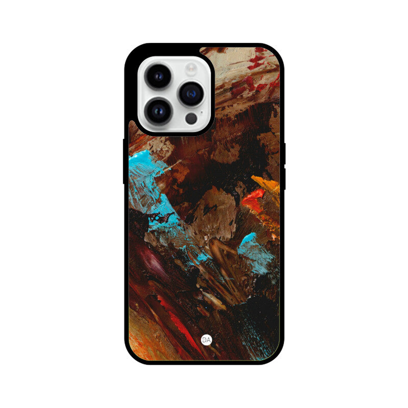 Painting Canvas Brown Design Case For iPhone