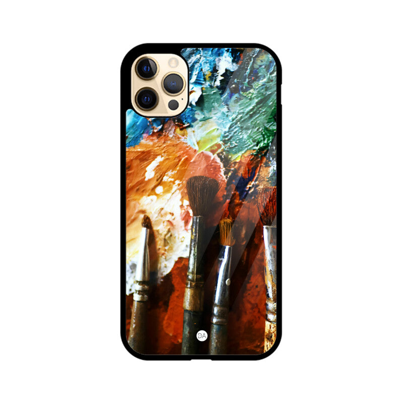 Canvas Painting Brush Design Case Cover For iPhone | Dhukeri Arts