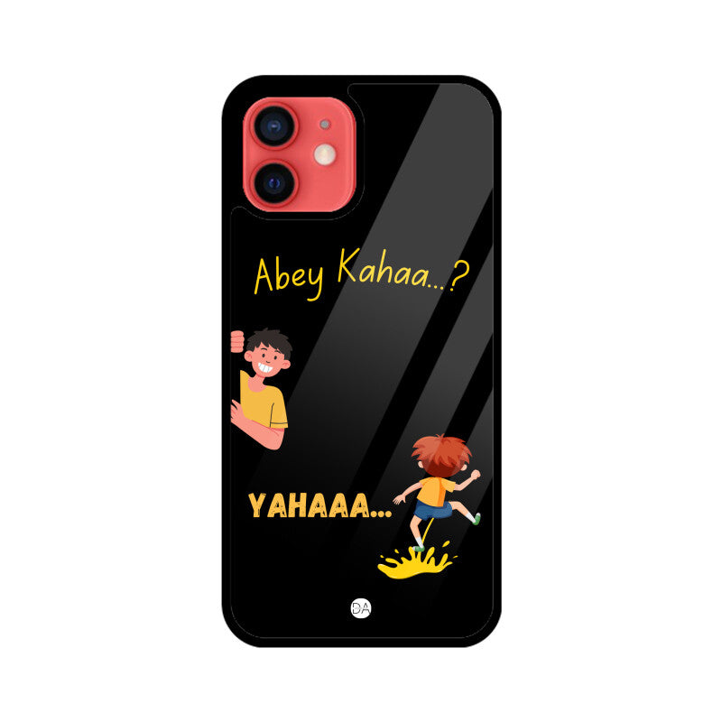 Abey Kahaa Black Design Case For iPhone