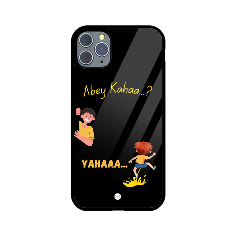 Abey Kahaa Black Design Case For iPhone