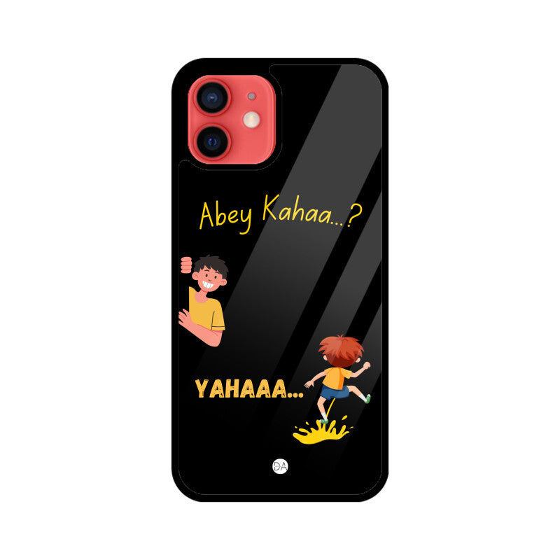 Abey Kahaa Black Design Case For iPhone