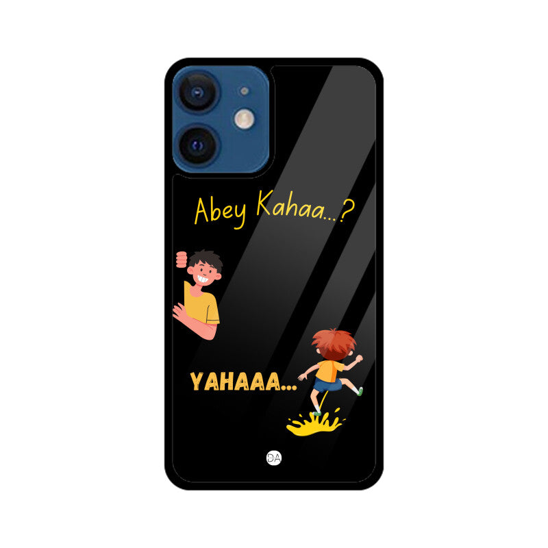 Abey Kahaa Black Design Case For iPhone