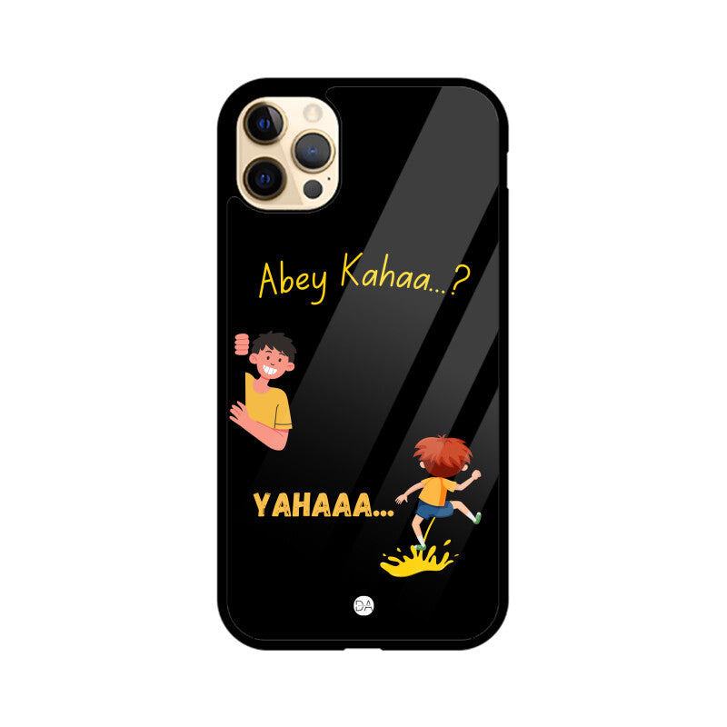 Abey Kahaa Black Design Case For iPhone