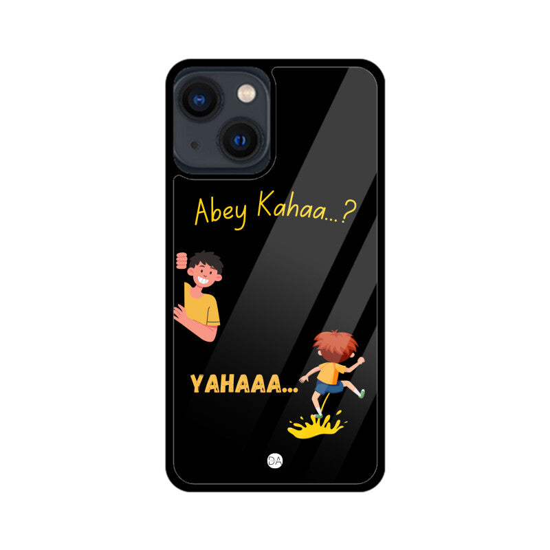 Abey Kahaa Black Design Case For iPhone