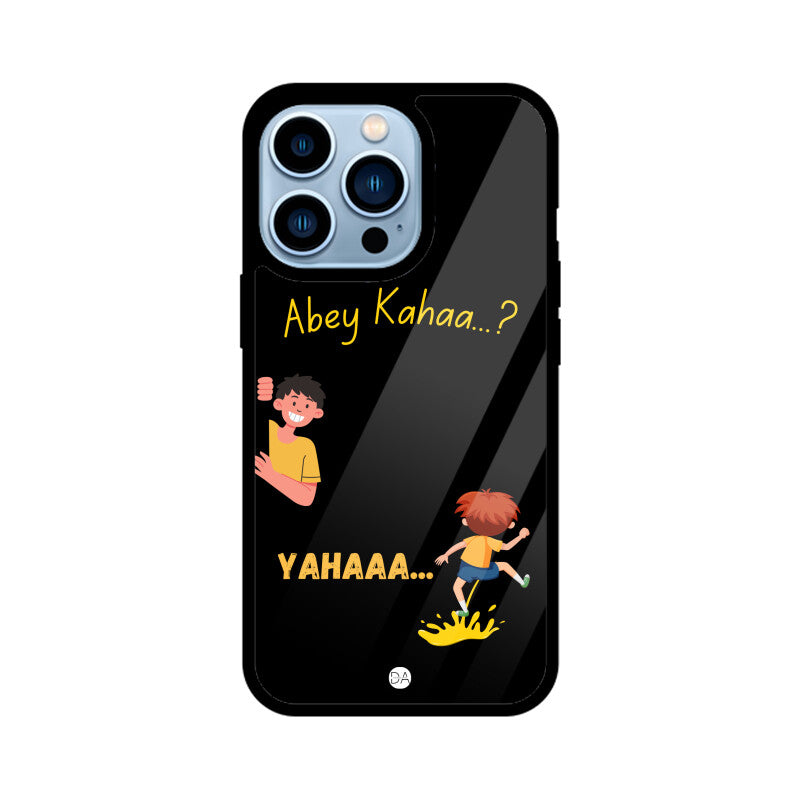 Abey Kahaa Black Design Case For iPhone