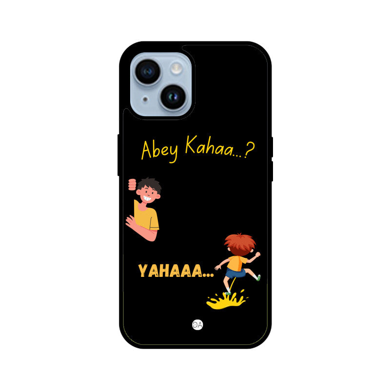 Abey Kahaa Black Design Case For iPhone