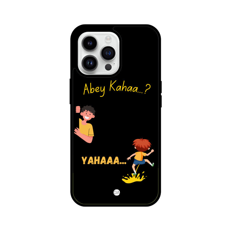 Abey Kahaa Black Design Case For iPhone