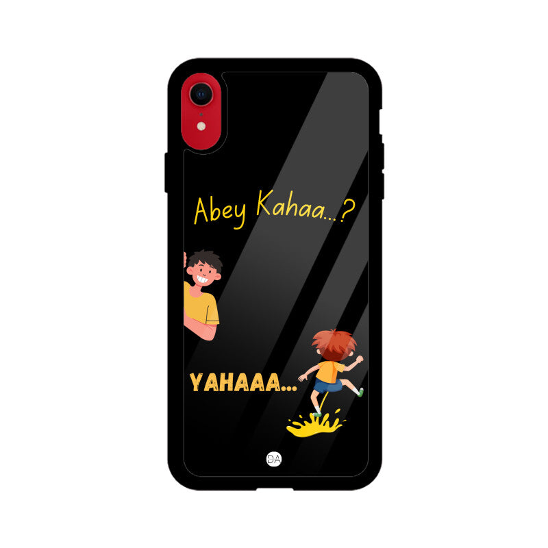 Abey Kahaa Black Design Case For iPhone