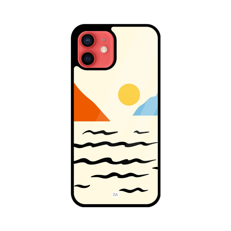 Sunset Near The Sea Design Case For iPhone