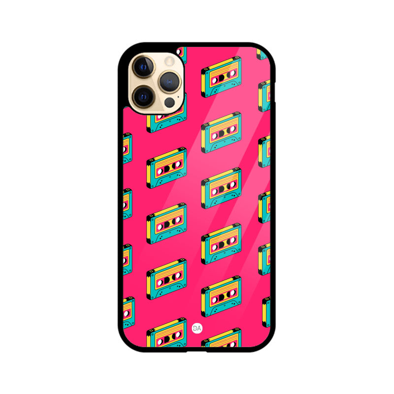 Cassette Tape Design Case Cover For iPhone | Dhukeri Arts