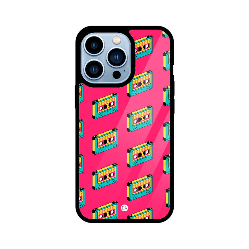 Cassette Tape Design Case Cover For iPhone | Dhukeri Arts