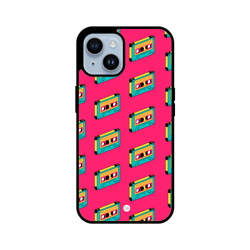 Cassette Tape Design Case Cover For iPhone | Dhukeri Arts