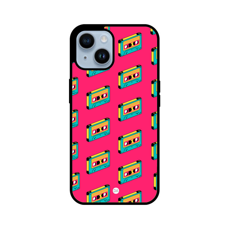 Cassette Tape Design Case Cover For iPhone | Dhukeri Arts