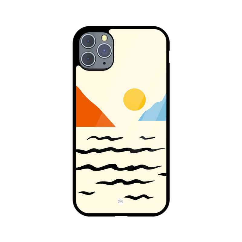 Sunset Near The Sea Design Case For iPhone