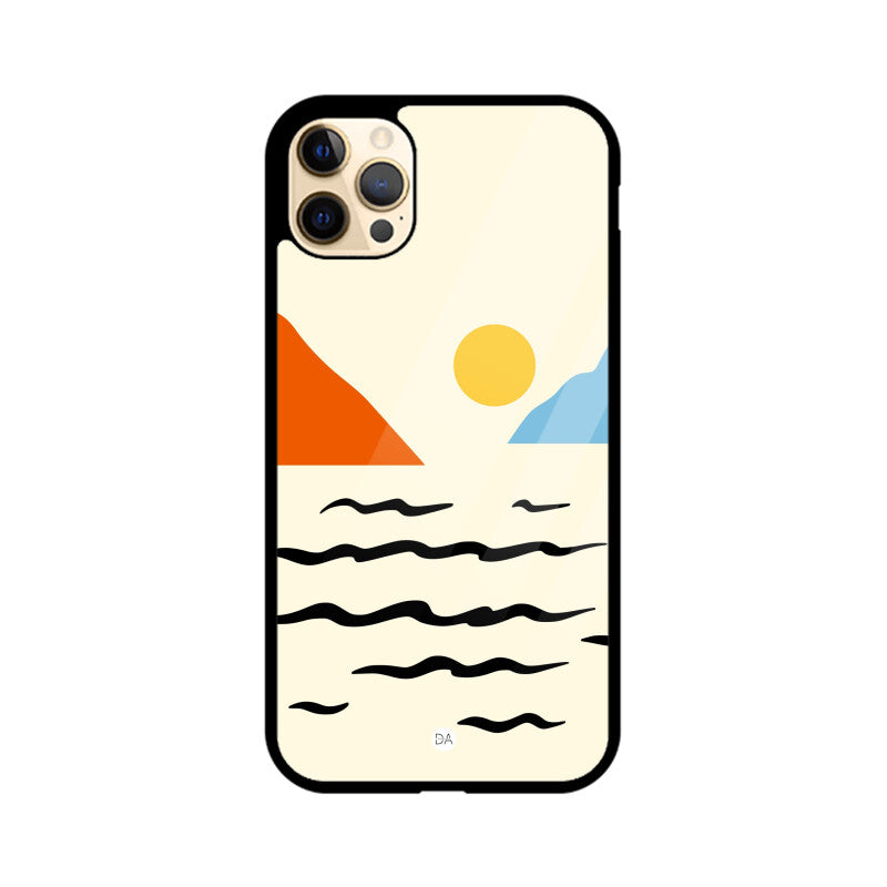 Sunset Near The Sea Design Case For iPhone