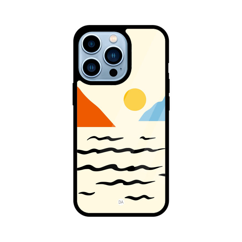 Sunset Near The Sea Design Case For iPhone