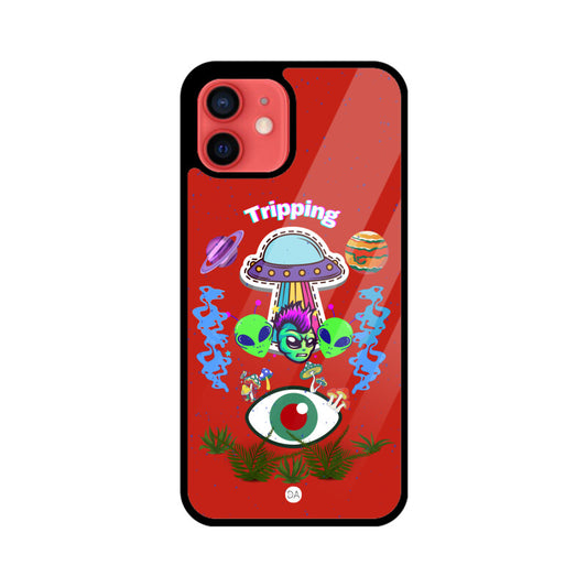 Tripping UFO Design Case For iPhone