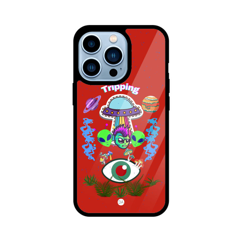 Tripping UFO Design Case For iPhone