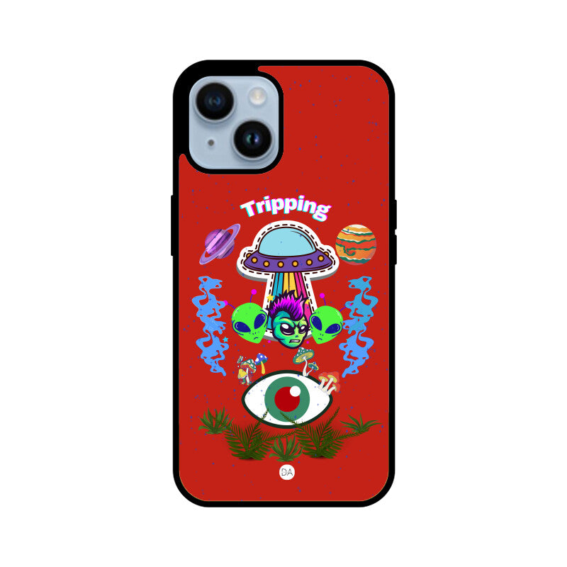 Tripping UFO Design Case For iPhone