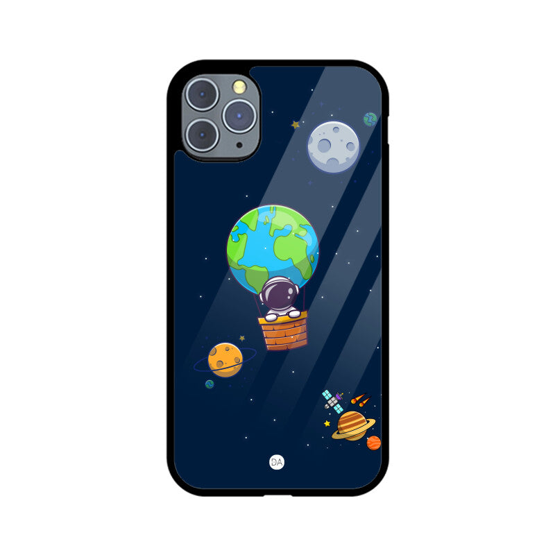 Astronaut Earth Balloon Ride Design Case For iPhone