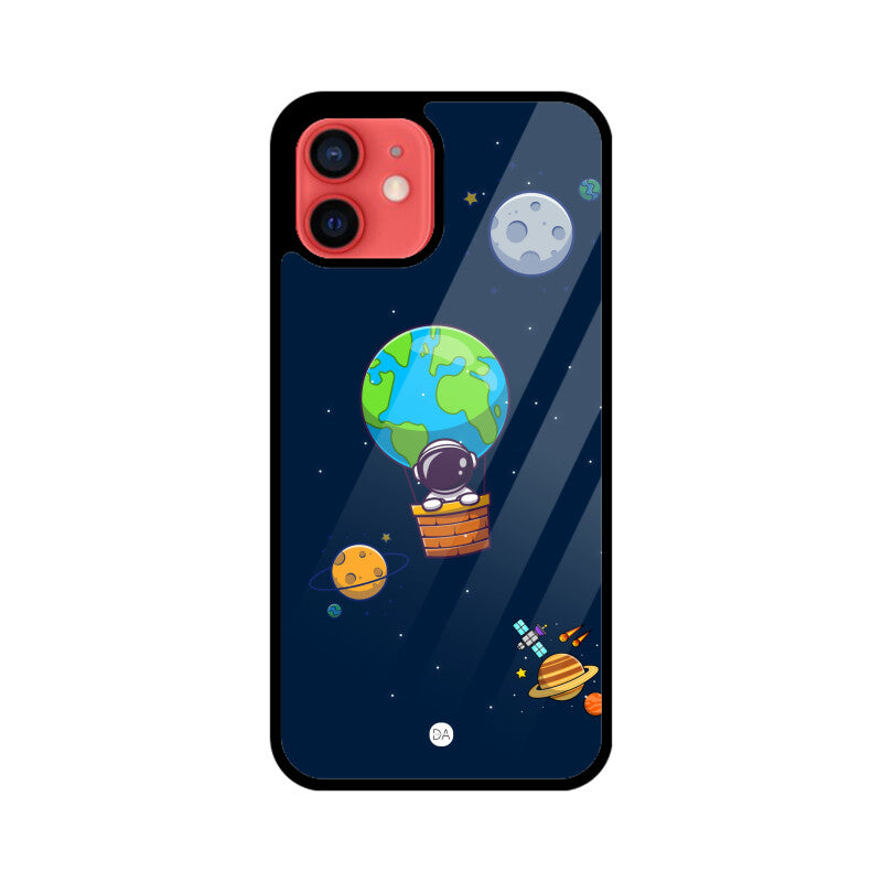 Astronaut Earth Balloon Ride Design Case For iPhone