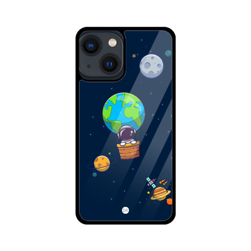 Astronaut Earth Balloon Ride Design Case For iPhone